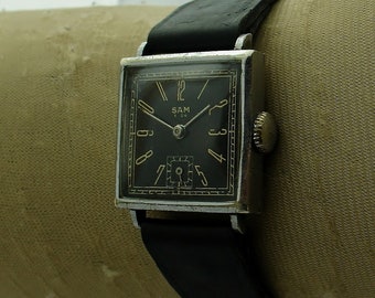 VINTAGE - Chrome - Square - Winding watch - 1950's - Unisex