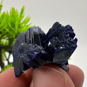 Crystallized Azurite-Kerrouchen,Morocco-Blue Azurite Specimen-High Quality Blue Azurite-Azurite Mineral Specimen, gemmy,lustrous of Azurite