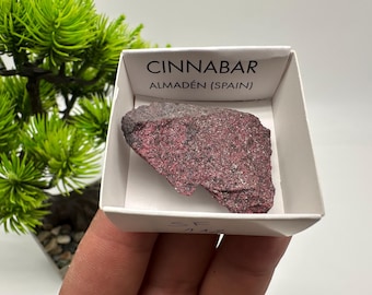 Cristal de cinabrio rojo, Almadén, España