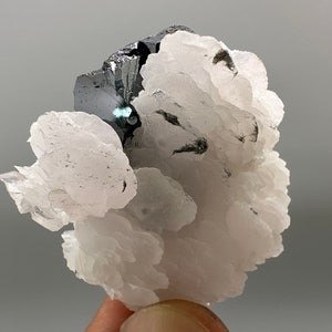 Aesthetic Sphalerite whit UV Calcite,from Borieva mine,Bulgaria,natural minerals,home decor stone,collection crystal,gift,rare minerals,clst