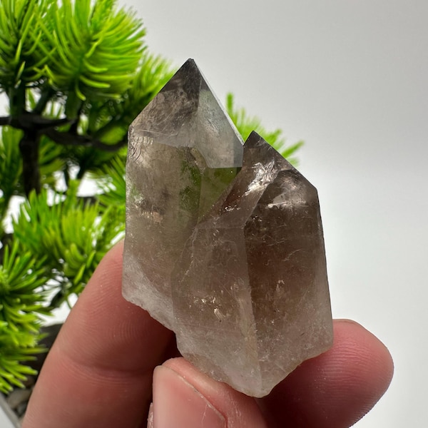 Rare Smoky Quartz Crystal Cluster, Mineral Specimen from Brazil