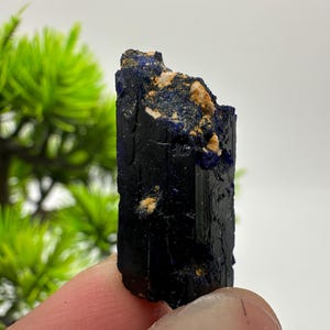 Crystallized Azurite-Kerrouchen,Morocco-Blue Azurite Specimen-High Quality Blue Azurite-Azurite Mineral Specimen, gemmy,lustrous of Azurite