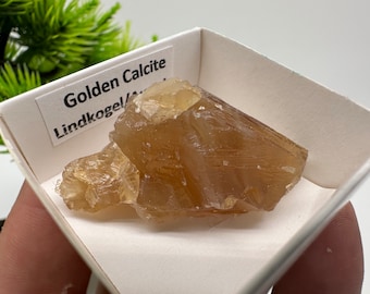 Raw Honey Calcite Crystal: Golden Stone from Austria