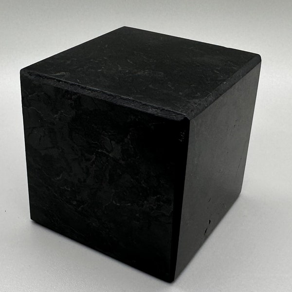 Shungite Cubes 5cm.Shungite Crystal Cubes,Healing Crystal,Highly Energetic Metaphysical,EMF Protection,Polished Cubes,5G Protection