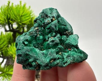 マラカイトの象の置物：ヴィンテージ天然石アートオブジェ - Etsy 日本