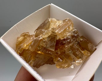 Raw Honey Calcite Crystal: Golden Yellow Stone from Austria