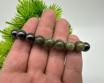 Bracciale Shungite Perle Da 10mm In Pietra Naturale - Qualità A - Foto 10