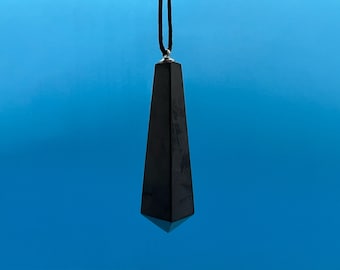 Shungite Pendant 5cm.Shungite Crystal Pendant,Healing Crystal,Highly Energetic Metaphysical,EMF Protection,Polished Pendant,5G Protection