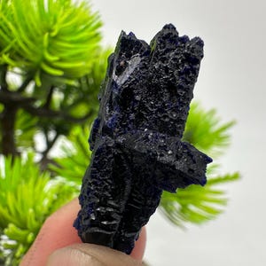 Crystallized Azurite-Kerrouchen,Morocco-Blue Azurite Specimen-High Quality Blue Azurite-Azurite Mineral Specimen, gemmy,lustrous of Azurite