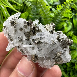 Amazing piece  pyrite on Quartz natural mineral crystal home decor souvenir stone gift minerals krushev dol Bulgaria pyrite cluster pyrite