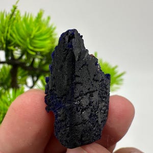 Crystallized Azurite-Kerrouchen,Morocco-Blue Azurite Specimen-High Quality Blue Azurite-Azurite Mineral Specimen, gemmy,lustrous of Azurite