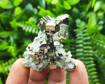 Rare Crystalline Pyrite with Quartz & Calcite - Madan, Bulgaria
