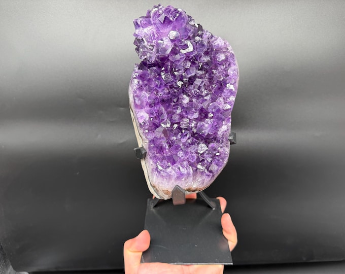 Featured listing image: Large Uruguayan Amethyst Geode – Natural Purple Crystal Cluster | Luxury Mineral Decor & Collector Specimen