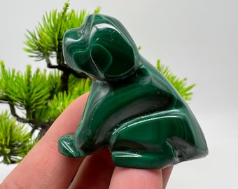 マラカイトの象の置物：ヴィンテージ天然石アートオブジェ - Etsy 日本