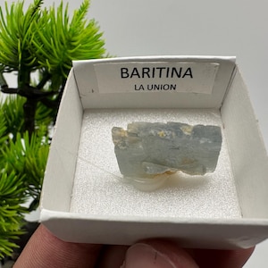 Blue Baryte Mineral Specimen: Natural Crystal from Spain