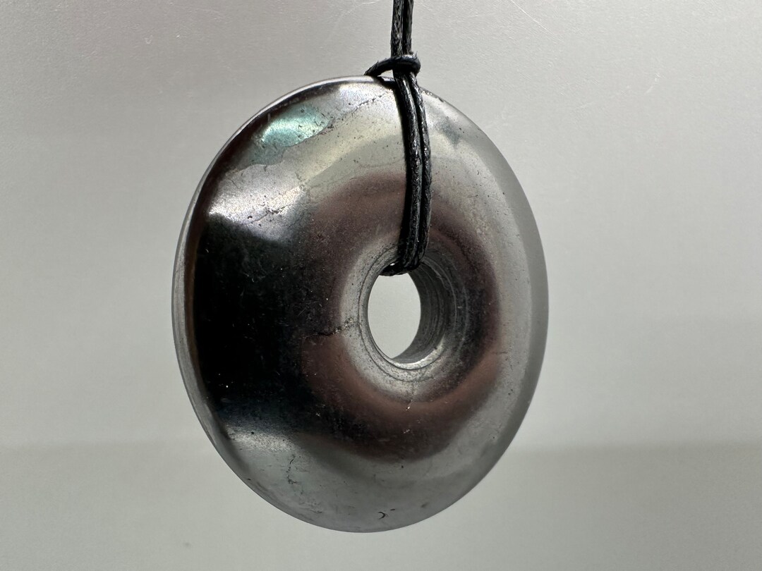 Naturesupplies Shungite Pendant Circle 5cm Necklace, Rich In Fullerenes - Foto 7