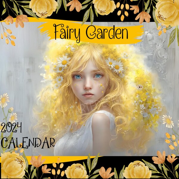 Flower Fairy 2024 Calendar Etsy