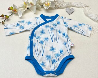 Baby Body Gr. 50, Wickelbody, Frühchen Flügelbody Kleidung handgemacht