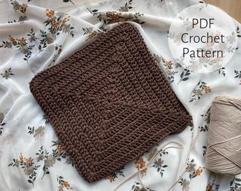 Crochet Solid Granny Square || Full Classic Granny Square