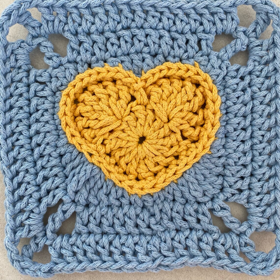 Whimsical Heart Granny Square Crochet Pattern - Etsy