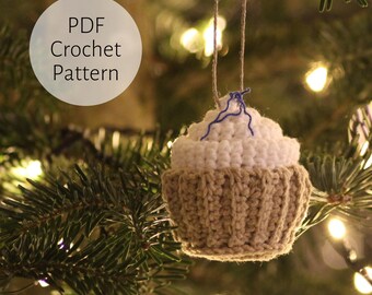 Gehaakt cupcake-amigurumipatroon: eenvoudige doe-het-zelfstudie (pdf-download)