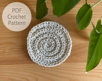 Crochet Spiral Coaster || Pot Holder