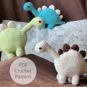 Crochet Dinosaur | Dino Brontosaurus Amigurumi Pattern