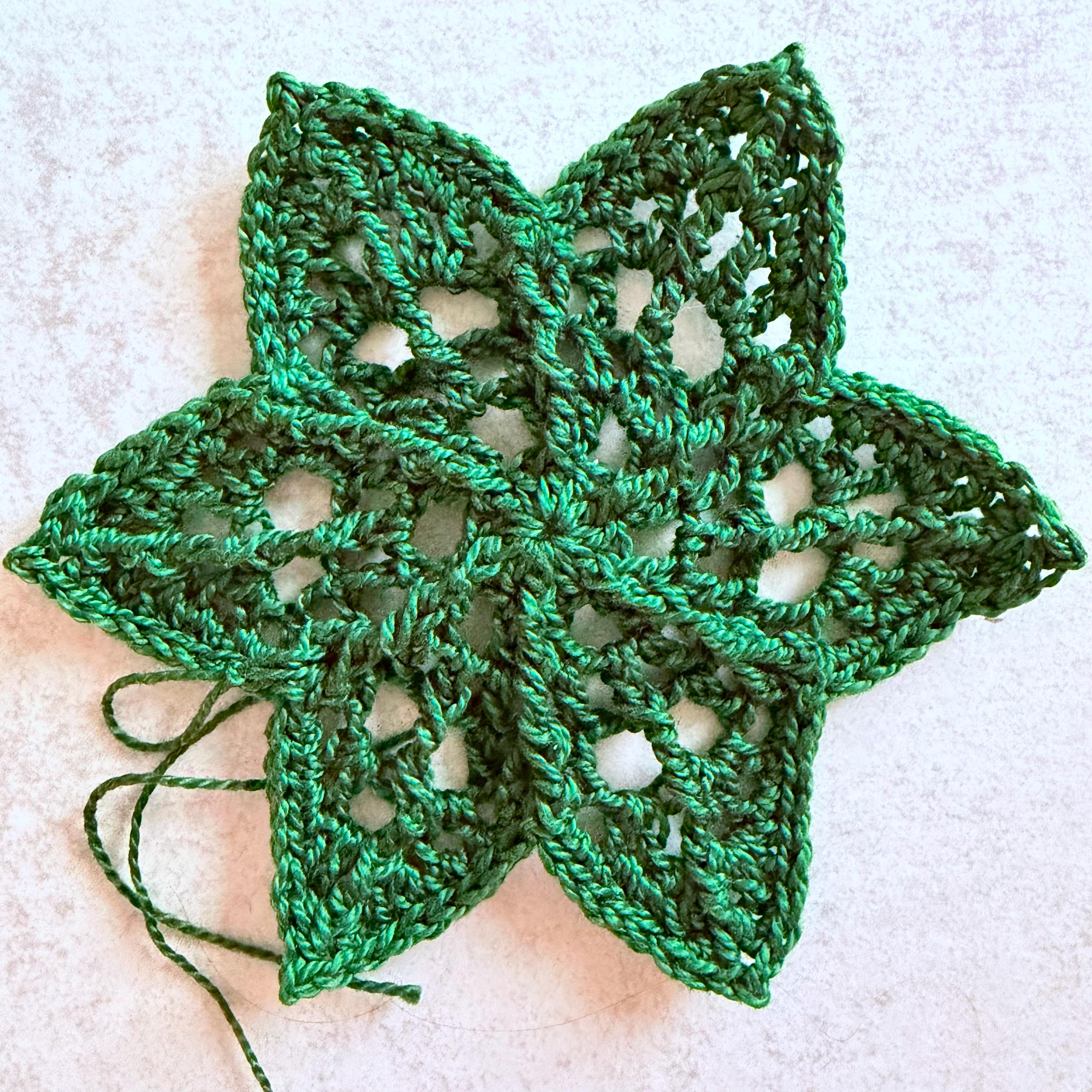 Star Threading Delicate Crochet Star Pattern – Thread Ornament - Etsy