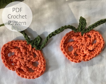 Crochet Halloween Pumpkin Garland