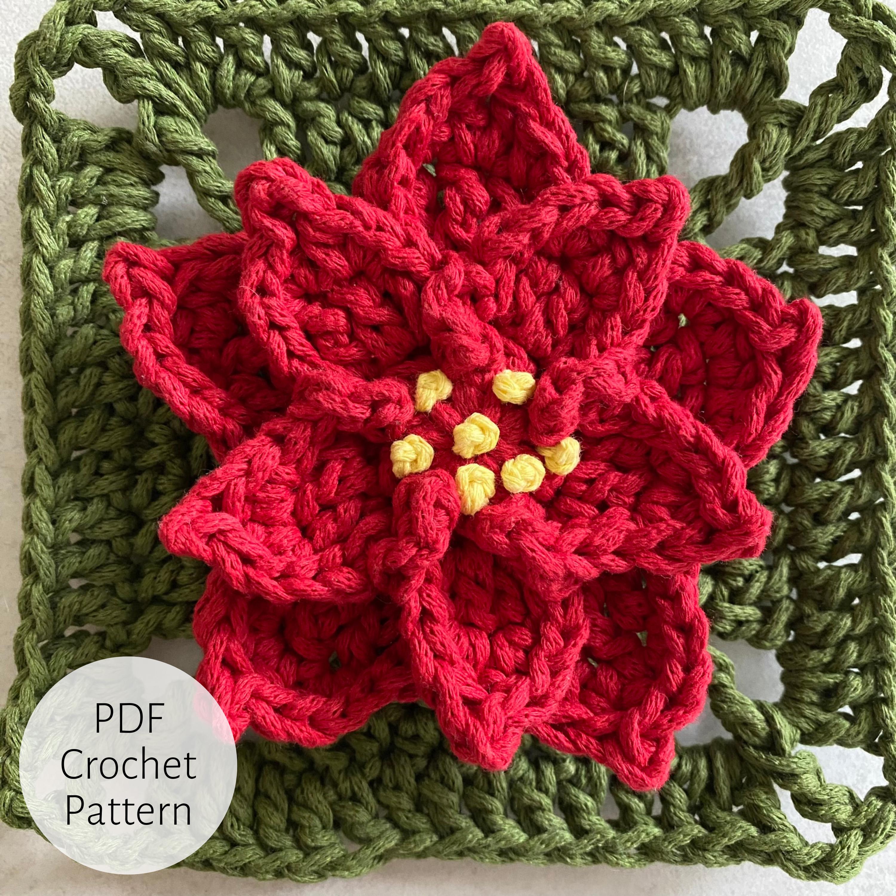 18 Star Granny Square Crochet Pattern: Unleash Your Inner Artisan Today! 17 Poinsettia Granny Square Crochet Pattern: Star