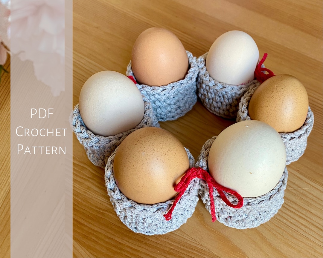 Easter Egg Holder Crochet Pattern PDF Easter Handmade Table Decoration