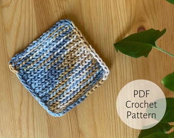 Crochet Square Coaster || Pot Holder