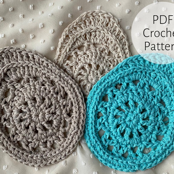 Easter Egg Crochet Pattern PDF | Easter Handmade Table Decoration | Cute Egg Coaster