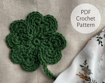 Luck in Stitches - Clover Crochet Pattern PDF for Saint Patrick's Day