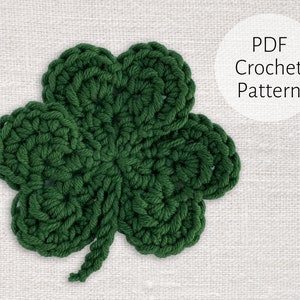 Shamrock Crochet Pattern PDF | Saint Patrick's Day Clover