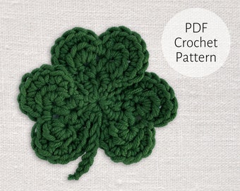 Shamrock Crochet Pattern PDF | Saint Patrick's Day Clover