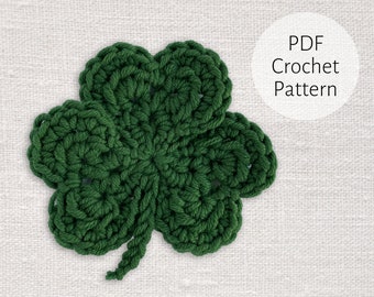 Shamrock Crochet Pattern PDF | Saint Patrick's Day Clover