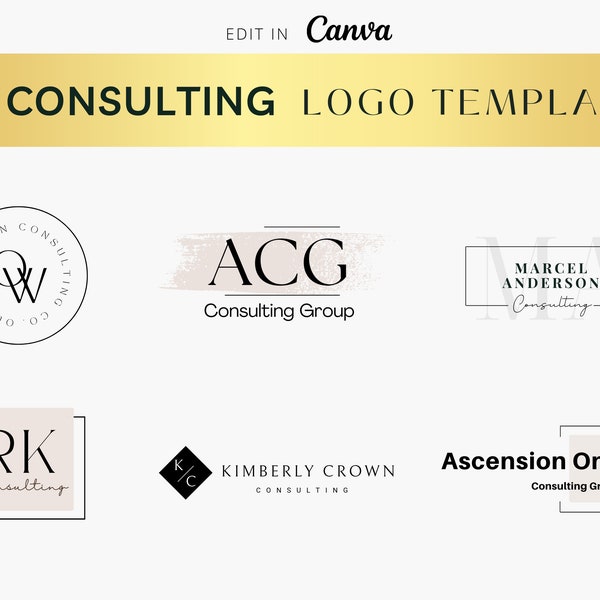 Consulting Logo, Consulting Logo Design Template, Consulting Marketing Logo Branding, Consultant Logo, Consultant Social Media