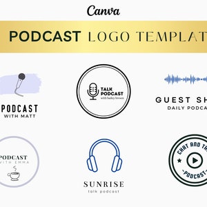 Podcast Logo Design, Podcast Logo Template, Podcast Sign, Podcast Kit, Podcast Branding Marketing, Custom Business Logo Designs