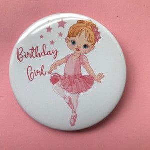 Insignia de bailarina de ballet para cumpleañera