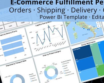 E-Commerce Fulfillment Performance Power BI Dashboard | Orders, Shipping, Delivery & Cost Control