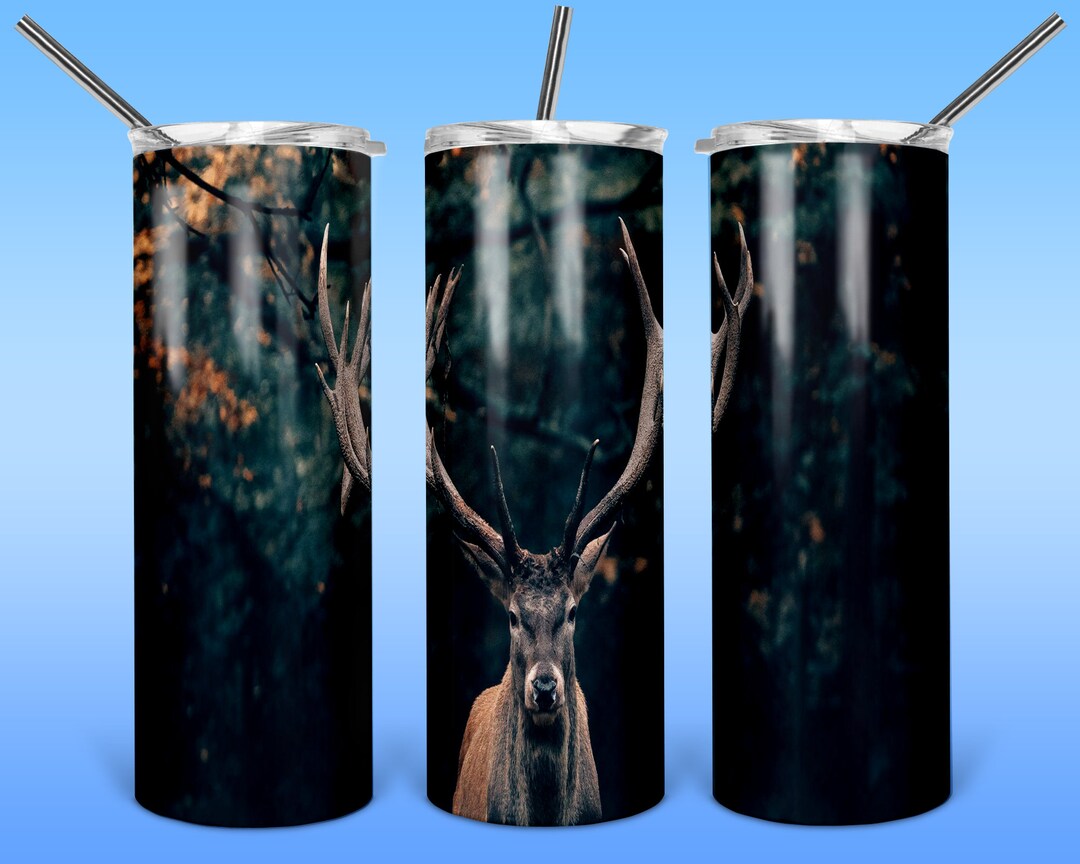 Deer Buck 20oz Skinny Full Tumbler Wrap PNG Design - Etsy
