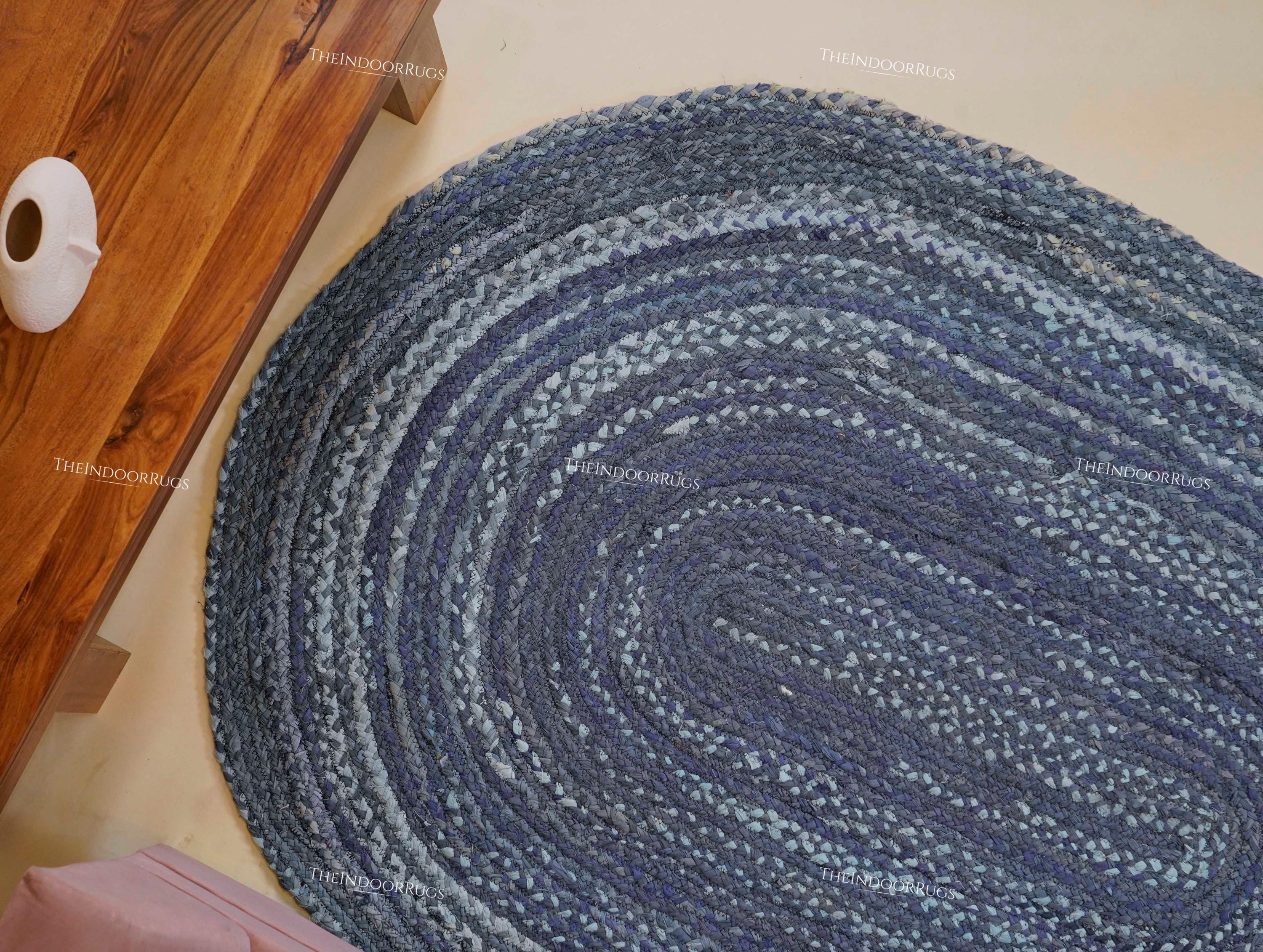 Handmade Oval Cotton Braided Rug | Eco Friendly Cotton Carpet for ...