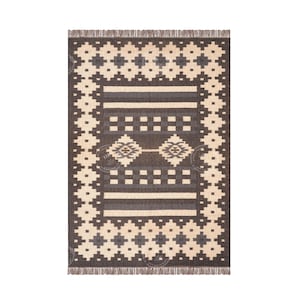 Handwoven Wool Jute Rug | Turkish Kilim Rug | Handmade Kilim Dhurrie Rug | Motifs Oriental Traditional Indian Geometric Home Decor Kilim Rugs
