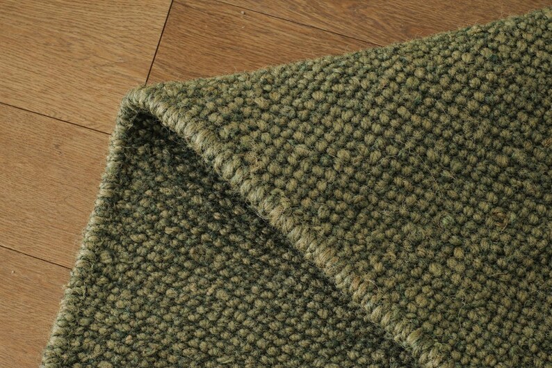 Nubby Rugs 6x9, 8 X 10 Ft Green Solid Hemp Jute Rugs-extra Large Jute Rugs ...