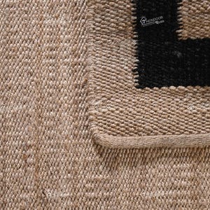 Hemp Jute Border rugs Beige Hemp rugs for Entryway Rugs and Home Decor rugs Large area Rugs Black Border Hemp Jute rugs.