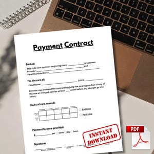 保育、育児、ベビーシッターの料金支払い契約