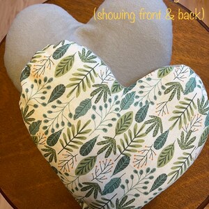 heart rice bag, heat therapy, cold therapy, microwave heat pad, weighted heart lap pillow image 5