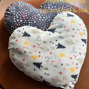 heart rice bag, heat therapy, cold therapy, microwave heat pad, weighted heart lap pillow image 7