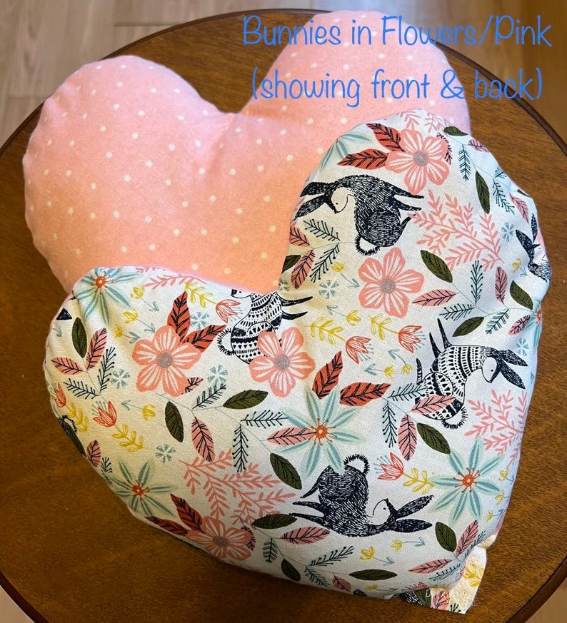 heart rice bag, heat therapy, cold therapy, microwave heat pad, weighted heart lap pillow image 8